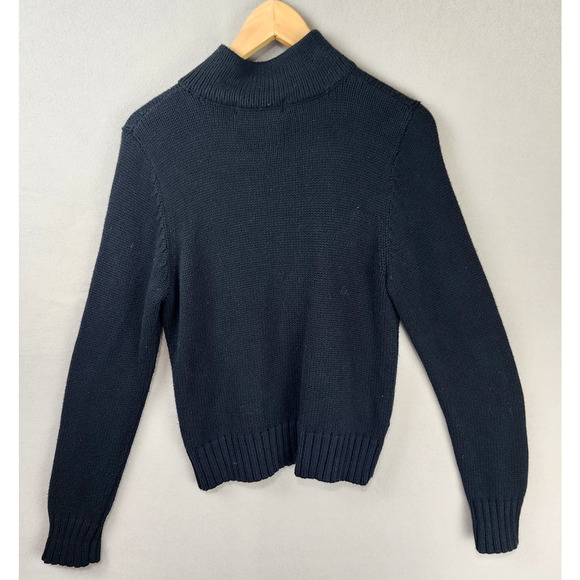 Michael Kors Knit Zip Sweater Jacket Women Size PL Black - Picture 2 of 10